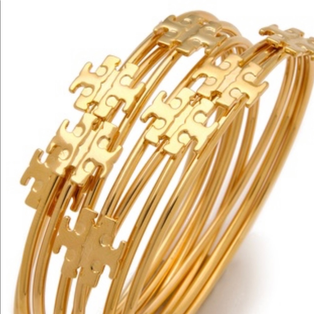 Tory Burch logo bangles